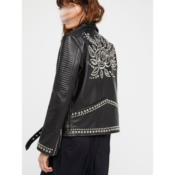 Free People Jackets & Blazers - LOWEST! Free People studded leather jacket